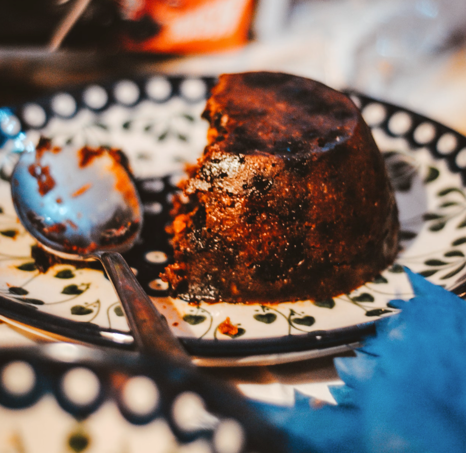 Christmas pudding scones